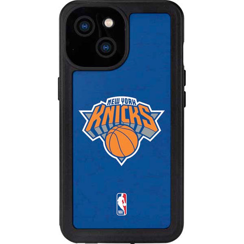 NBA New York Knicks Distressed iPhone 15 Waterproof Case
